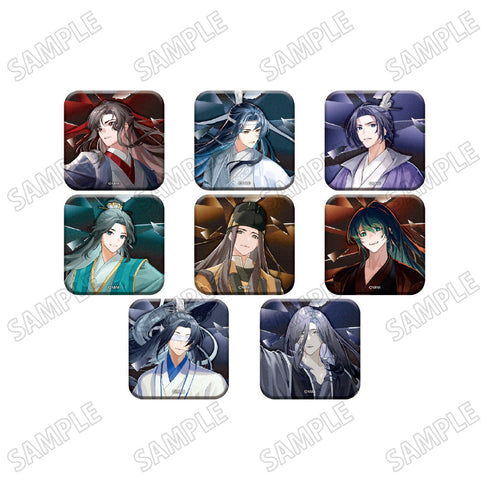 『大河幻想ラジオドラマ魔道祖師』描き下ろしスクエア缶バッジコレクション【幻鏡ver.】【BOX】